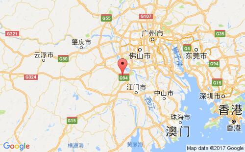 中国港口珠三角zhusanjiao港口地图