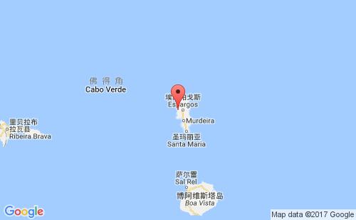 佛得角港口帕尔梅拉palmeira港口地图