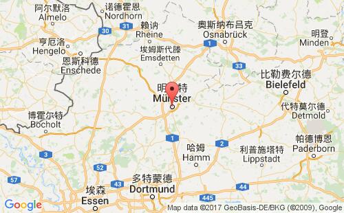德国港口明斯特muenster港口地图