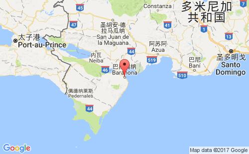 多米尼加港口巴拉奥纳barahona港口地图