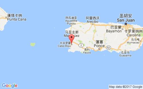 多米尼加港口卡活罗霍cabo rojo港口地图