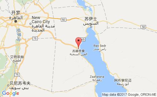 埃及港口艾因苏赫纳ain sukhna港口地图