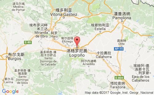 洛格罗尼奥港口地图