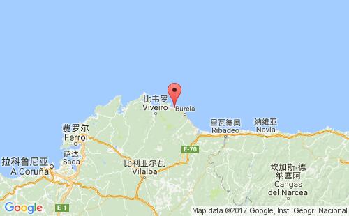 西班牙港口圣西普里安san ciprian港口地图