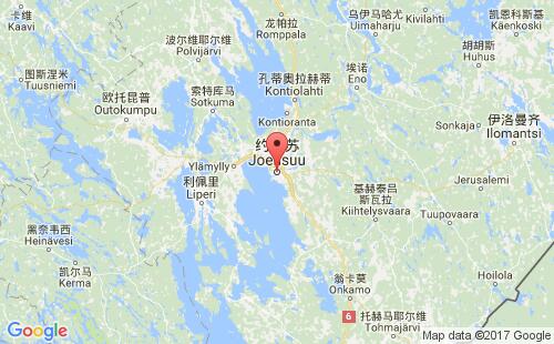 约恩苏港口地图
