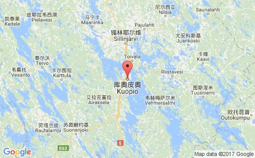 库奥皮奥港口地图