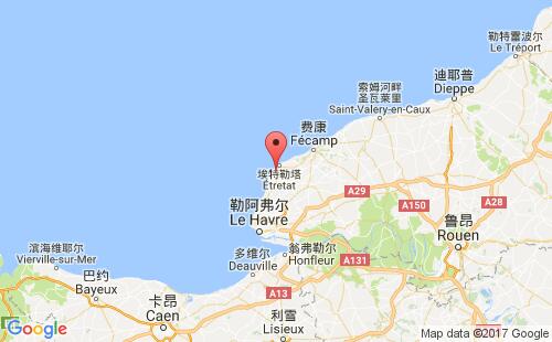昂蒂弗港口地图