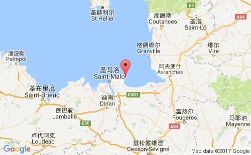 法国港口康卜勒cancale港口地图