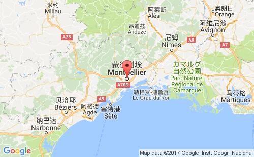 法国港口蒙彼利埃montpellier港口地图