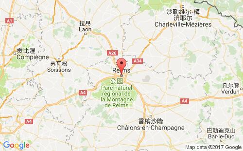 法国港口兰斯reims港口地图