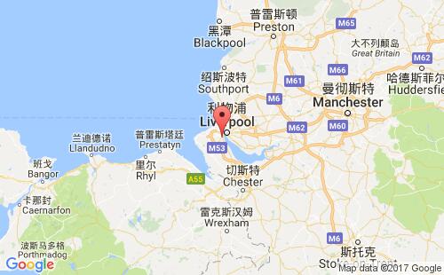 伯肯黑德港口地图