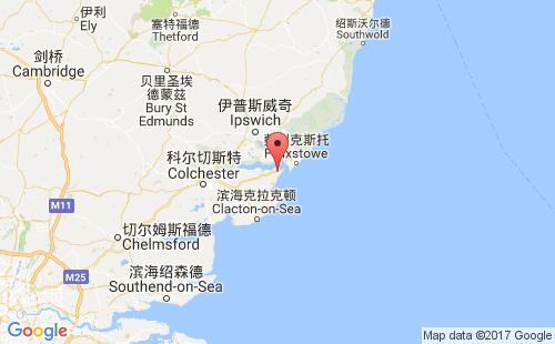 哈里奇港口地图