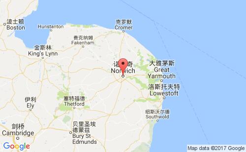诺里奇港口地图