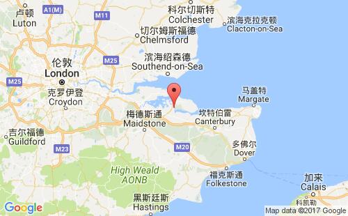 利德哈姆多克港口地图