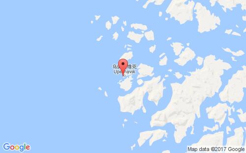 格陵兰港口乌佩尼维克upernivik港口地图