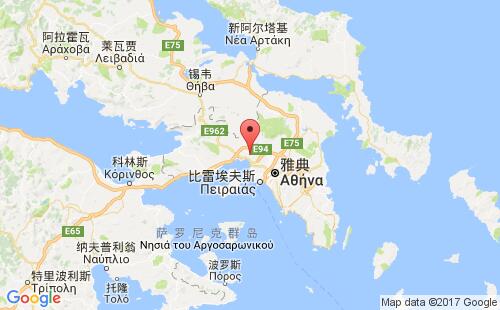 希腊港口阿斯普罗皮戈斯aspropyrgos港口地图