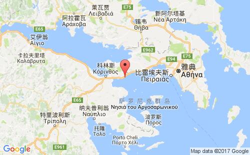 希腊港口圣塞多罗伊agioi theodoroi港口地图