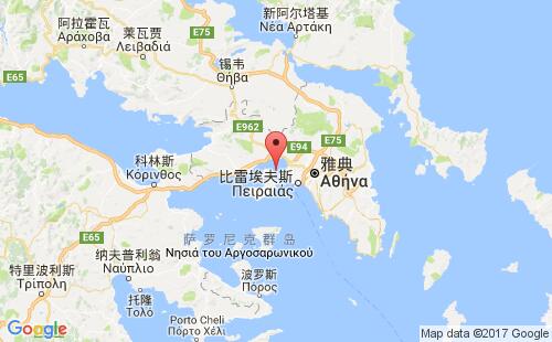 希腊港口莱罗斯岛leros island港口地图