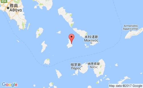 希腊港口利明西鲁limin sirou港口地图