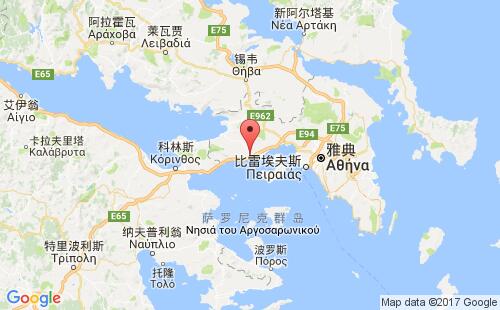 希腊港口迈加拉megara港口地图