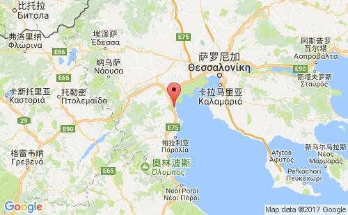 希腊港口迈索尼methoni港口地图