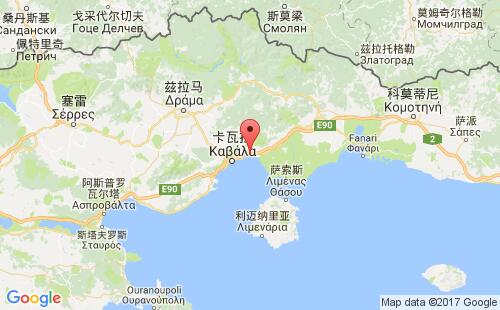 希腊港口内亚卡瓦利nea karvali港口地图