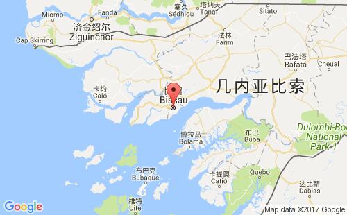 几内亚比绍港口比绍bissau港口地图