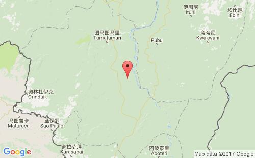 圭亚那港口地图