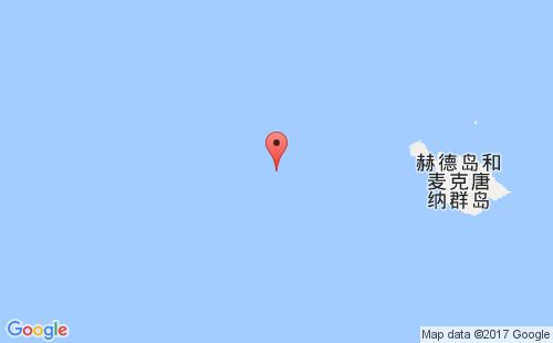 赫德和麦克唐纳群岛港口麦克唐纳mcdonald港口地图
