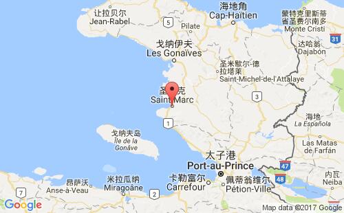 海地港口圣马克st.marc港口地图