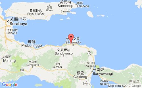 印度尼西亚(印尼)港口巴那鲁干panarukan港口地图