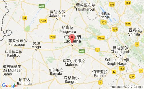 印度港口卢迪亚纳icd ludhiana港口地图
