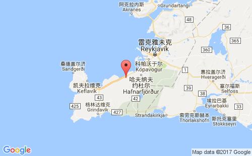 冰岛港口斯特勒伊姆维克straumsvik港口地图