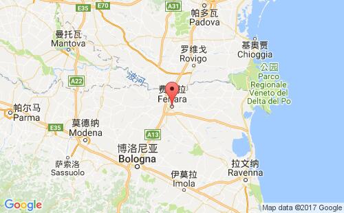 费拉拉城港口地图