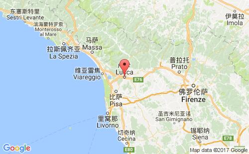 意大利港口卢卡lucca港口地图