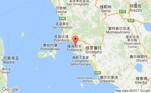 波蒂格里欧内港口地图
