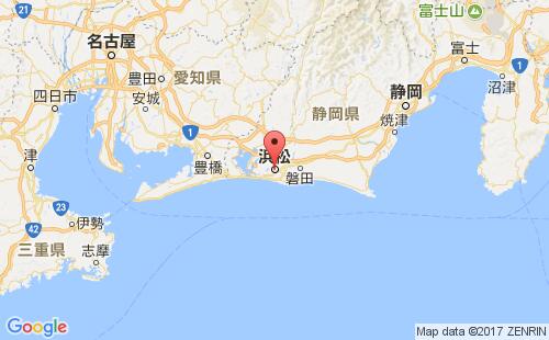 日本港口滨松hamamatsu港口地图