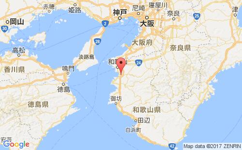 日本港口海南kainan港口地图