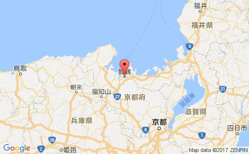 日本港口舞鹤maizuru港口地图