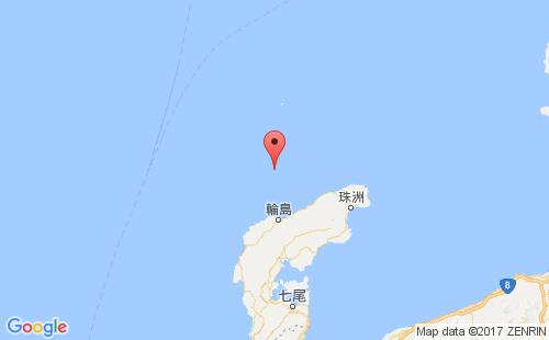 日本港口三子岛mitsukoshima港口地图