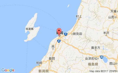 日本港口新泻nigata港口地图