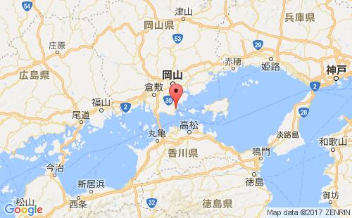 玉野港口地图