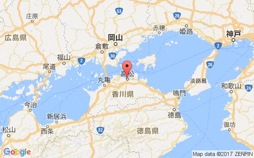 日本港口高松takamatsu港口地图