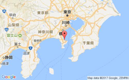 日本港口横须贺yokosuka港口地图