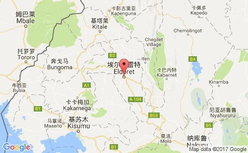 肯尼亚港口埃尔多雷特eldoret港口地图
