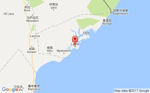 肯尼亚港口拉穆港lamu港口地图