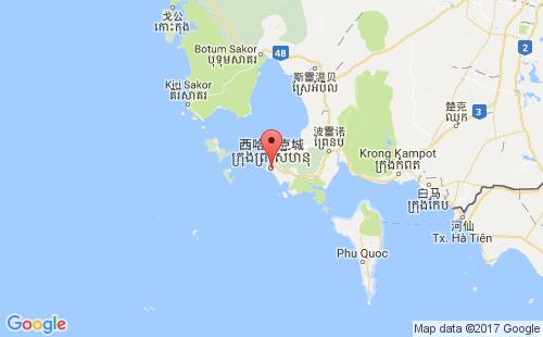 柬埔寨港口西哈努克sihanoukville港口地图