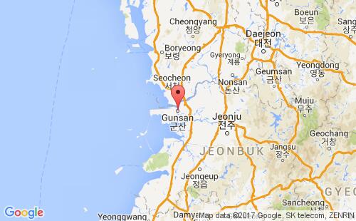 群山港口地图