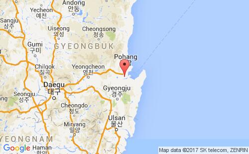 韩国港口浦项pohang港口地图