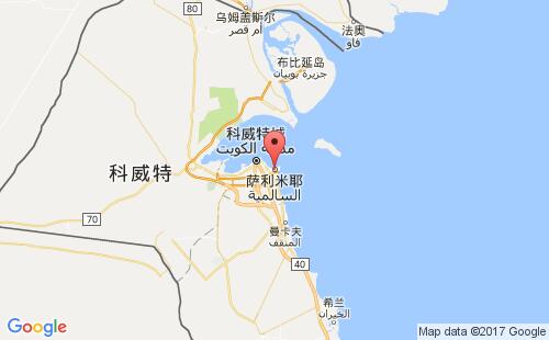 科威特港口萨利米耶salmiya港口地图